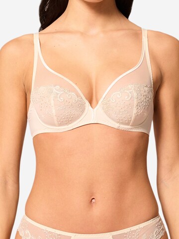 Simone Perele T-shirt Bra 'Délice' in Beige