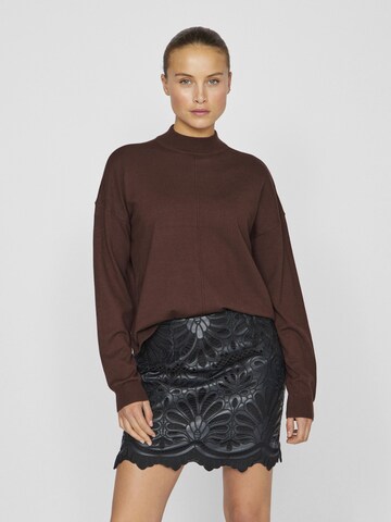 VILA Sweater in Brown: front