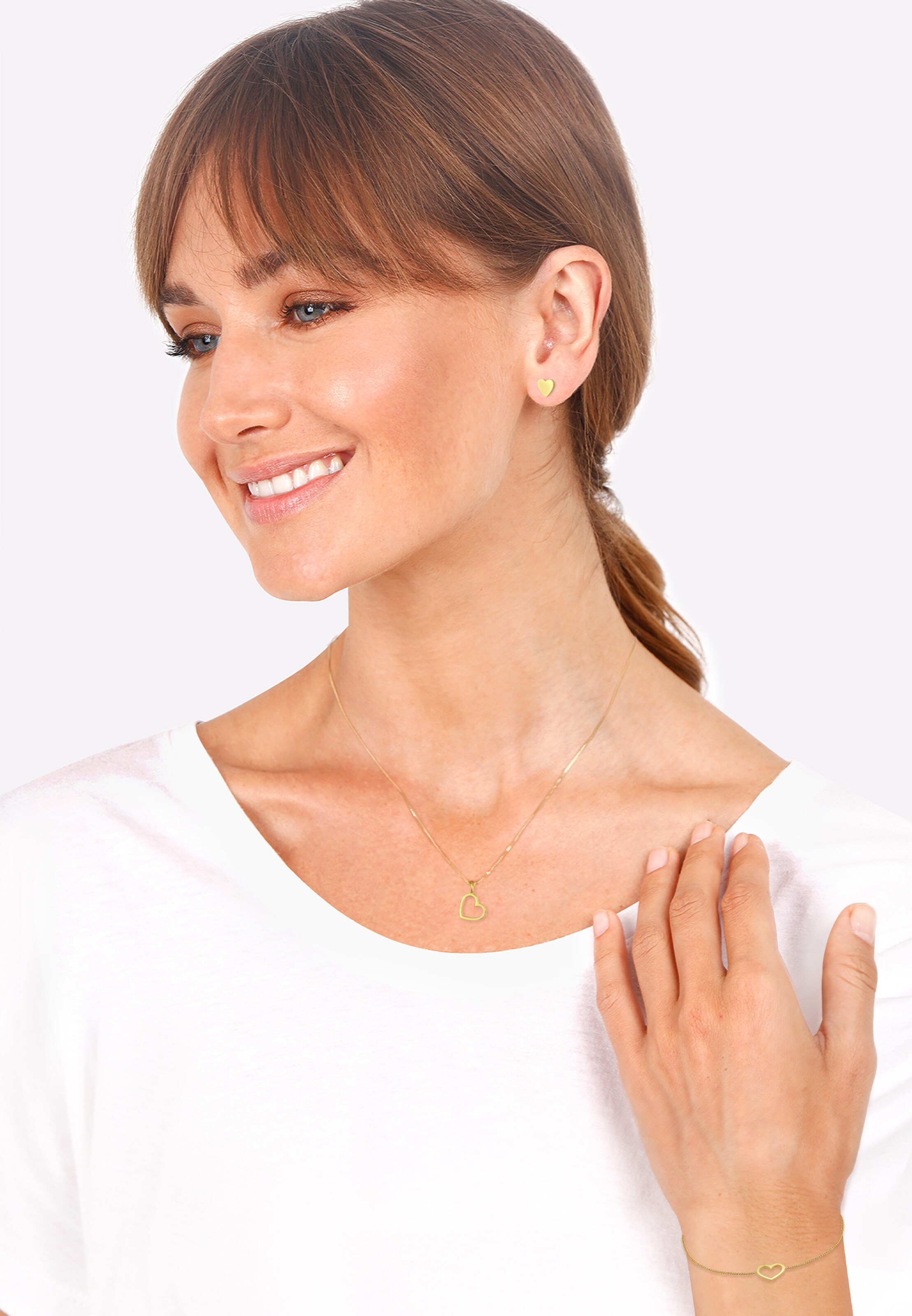 Parure de bijoux ELLI en or : devant