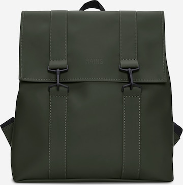 RAINS Backpack in Green: front