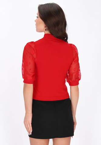 Pull-over faina en rouge