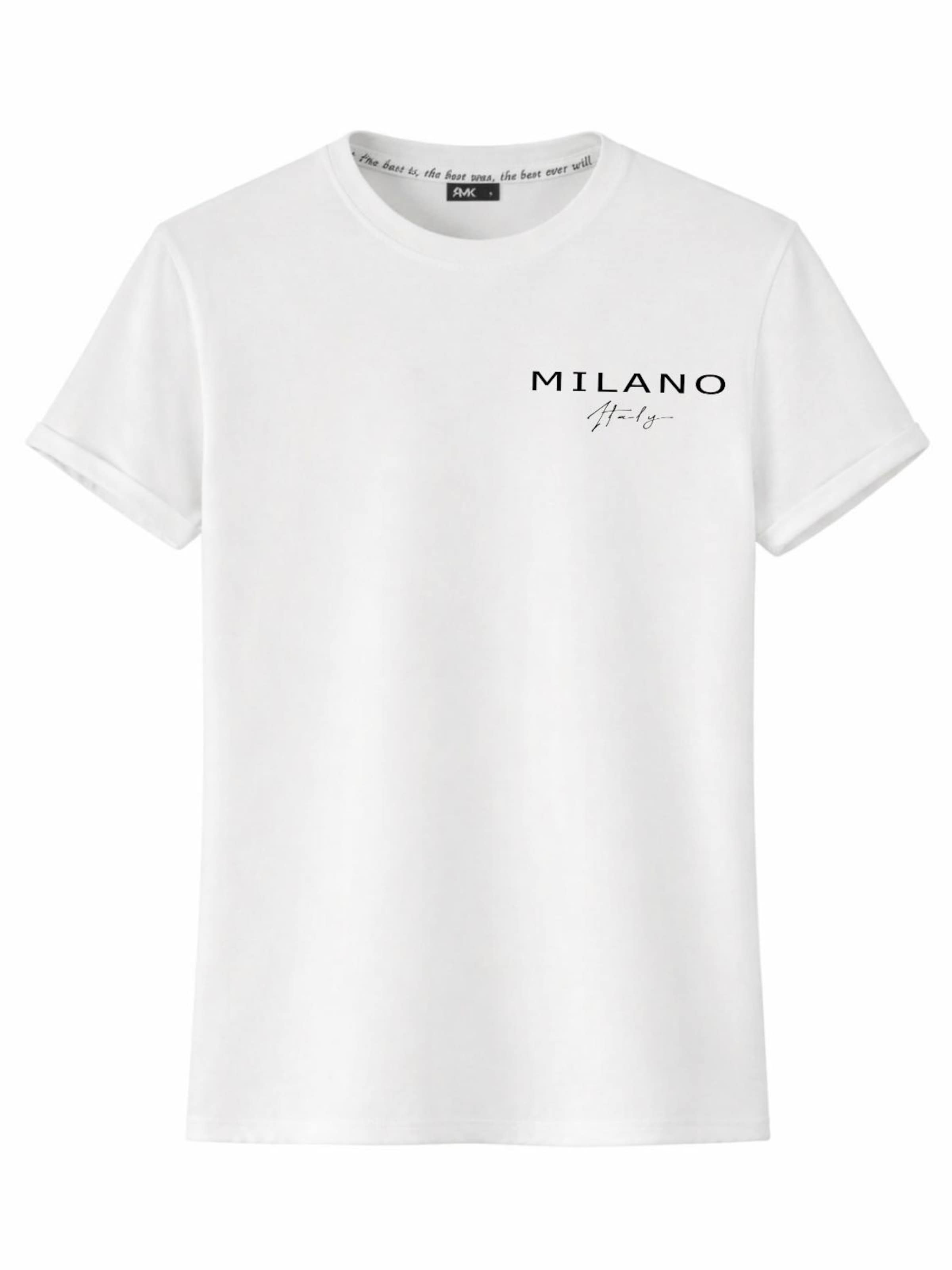 RMK Shirt 'Milano Italia' in White denim, Item view