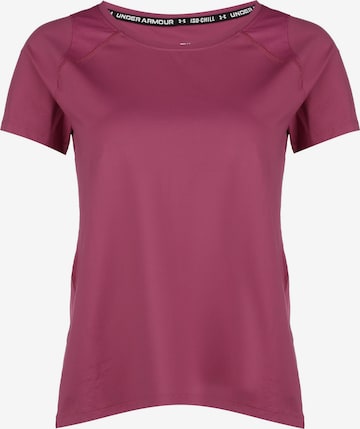 T-shirt fonctionnel 'Iso Chill' UNDER ARMOUR en rose : devant