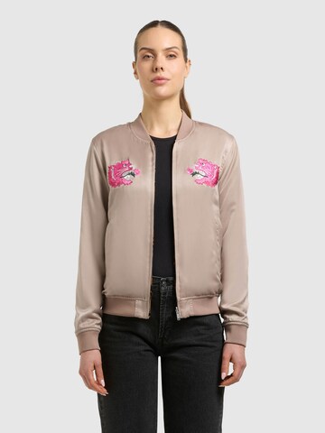 Veste mi-saison 'RUBY' khujo en beige : devant