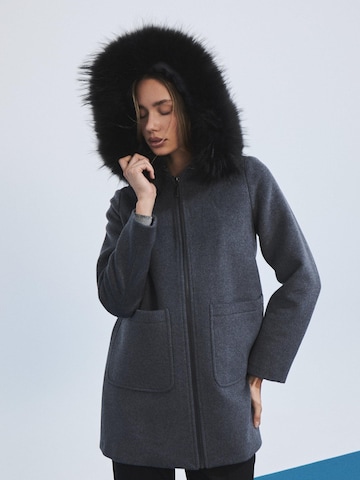 HANNIBAL LAGUNA COLLECTION Outdoormantel 'Women’s midi coat with a hood'‌‌‌ in Grau