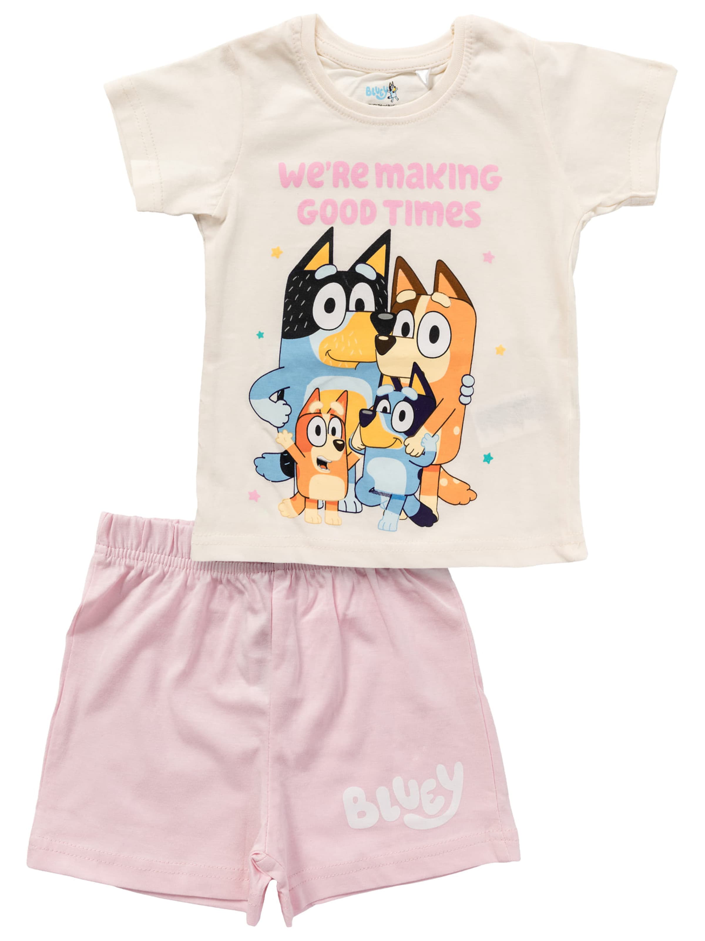 Pigiama 'Bluey & Family' di Bluey in beige: frontale