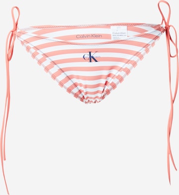 Slip costum de baie de la Calvin Klein Swimwear pe portocaliu: față