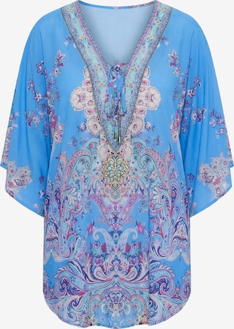 MIAMODA Blouse in Blue: front