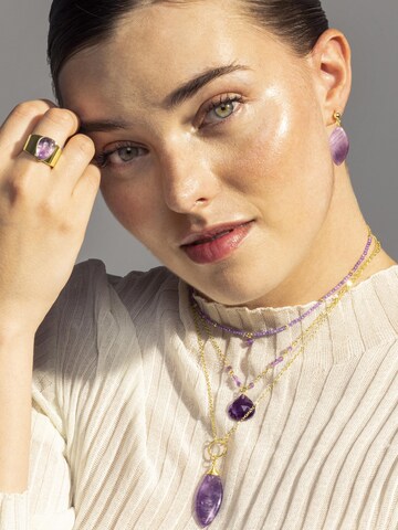 Luxenter Necklace 'Ayom' in Purple