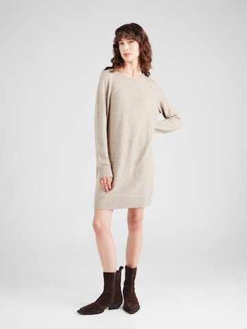 VERO MODA Gebreide jurk 'VMDoffy' in Bruin: voorkant