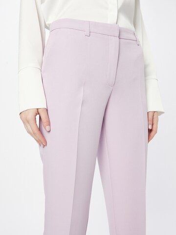 Dorothy Perkins Tapered Pleated Pants in Purple