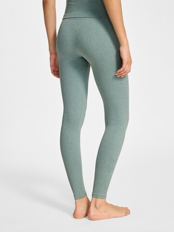 Hummel Skinny Sportbroek in Groen