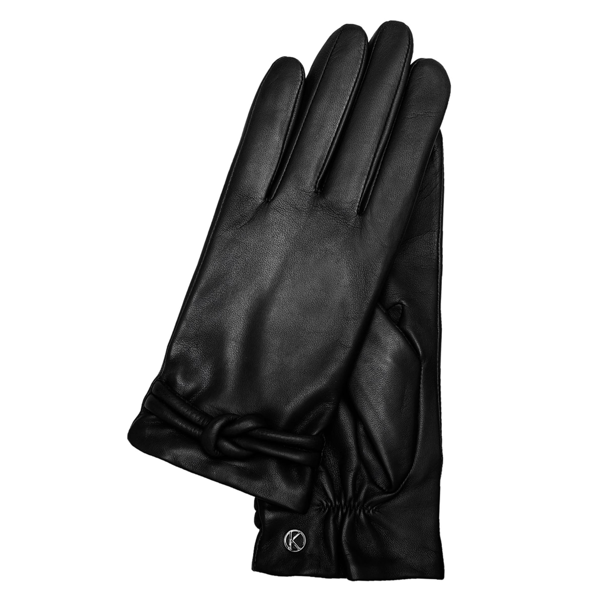 KESSLER Fingerhandschuhe 'Olivia Cashmere' in Schwarz: Vorderseite