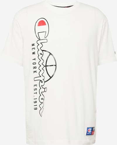 Champion Authentic Athletic Apparel T-Shirt in dunkelblau / rot / schwarz / weiß, Produktansicht