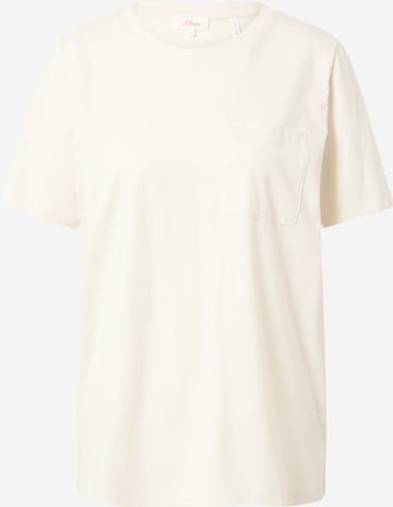 T-shirt s.Oliver en beige : devant