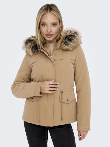 ONLY Winter Parka in Brown: front