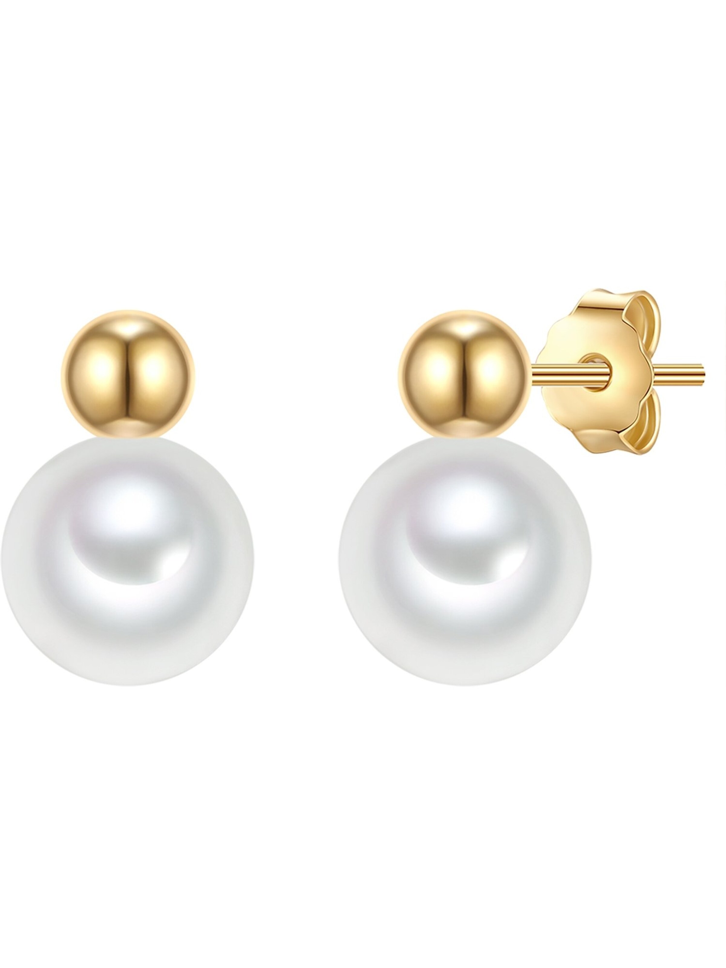 Valero Pearls Earrings in Yellow: front