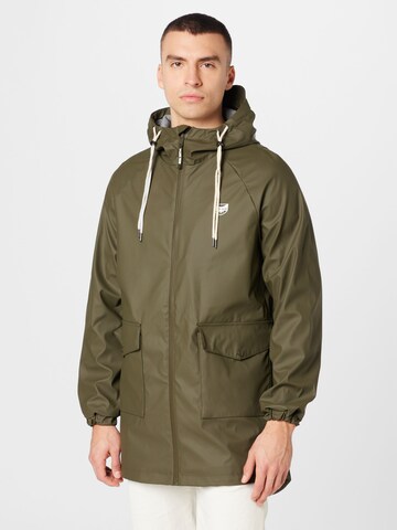 Lake View Between-Seasons Parka 'Sebastian' in Green: front