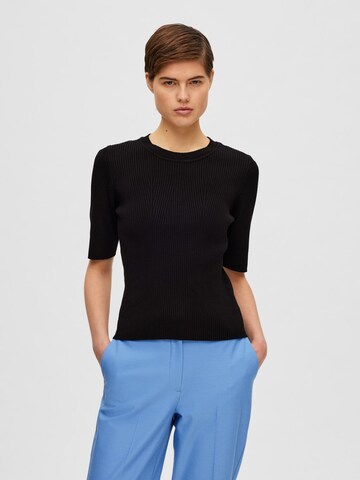 SELECTED FEMME Sweater 'Mala' in Black: front