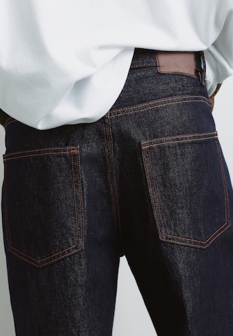 Baggy Jeans de la Pull&Bear pe albastru