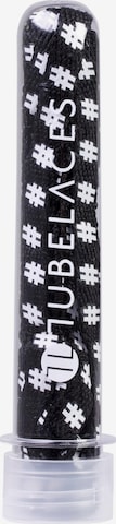 TUBELACES Shoe Accessories 'White Flat' in Black