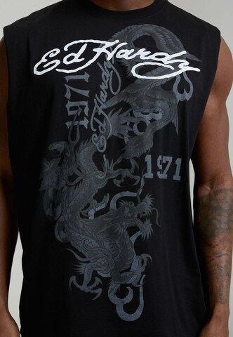 Ed Hardy Top in Schwarz
