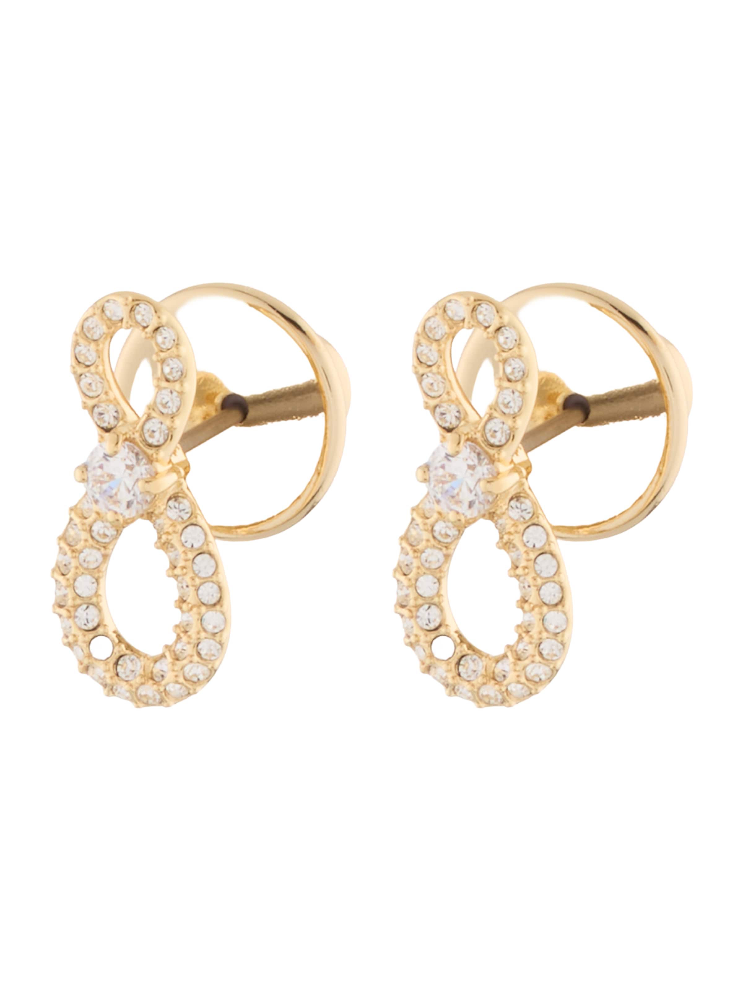 Cercei Swarovski pe auriu / transparent, Vizualizare produs