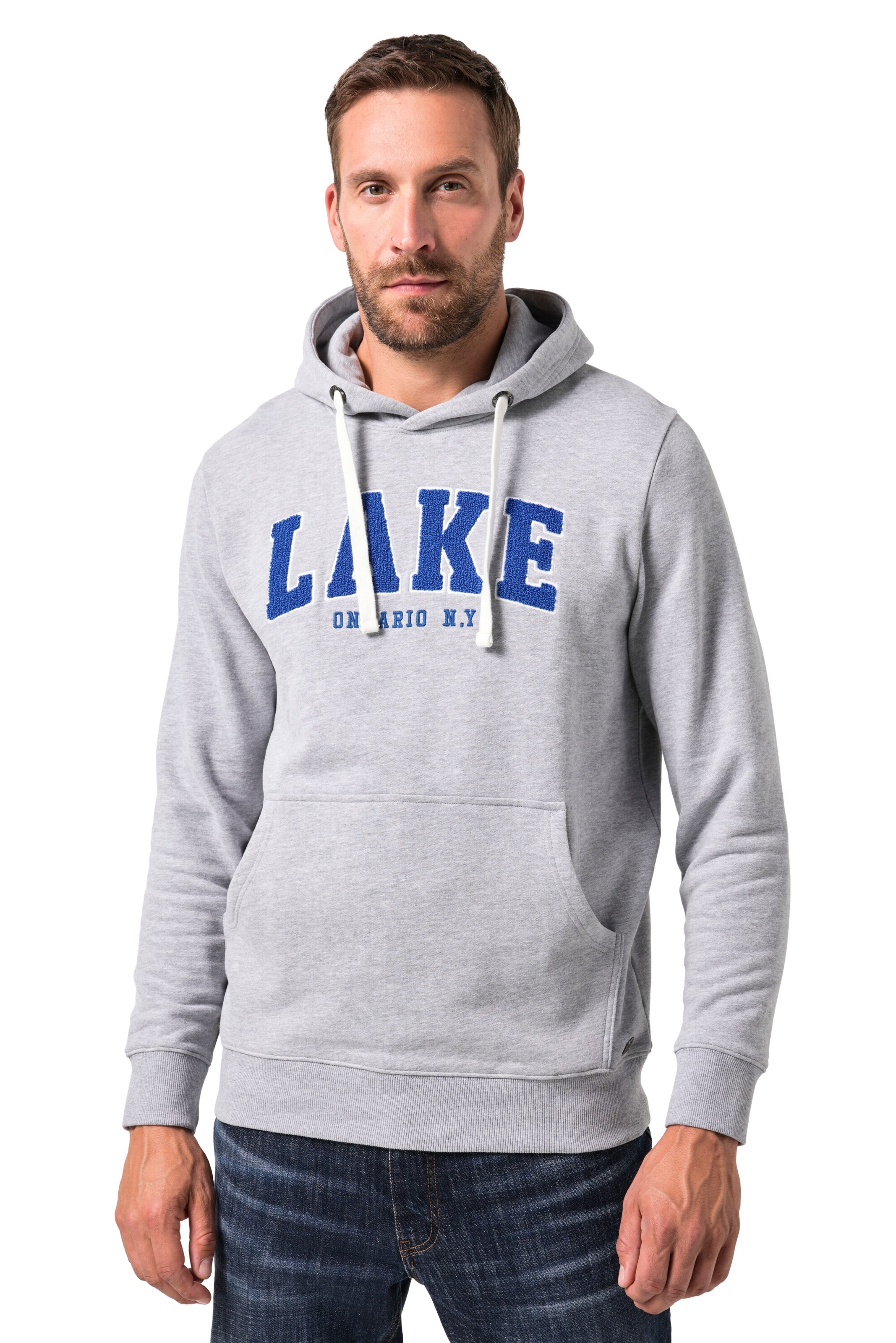 JP1880 Sweatshirt in Grau: Vorderseite