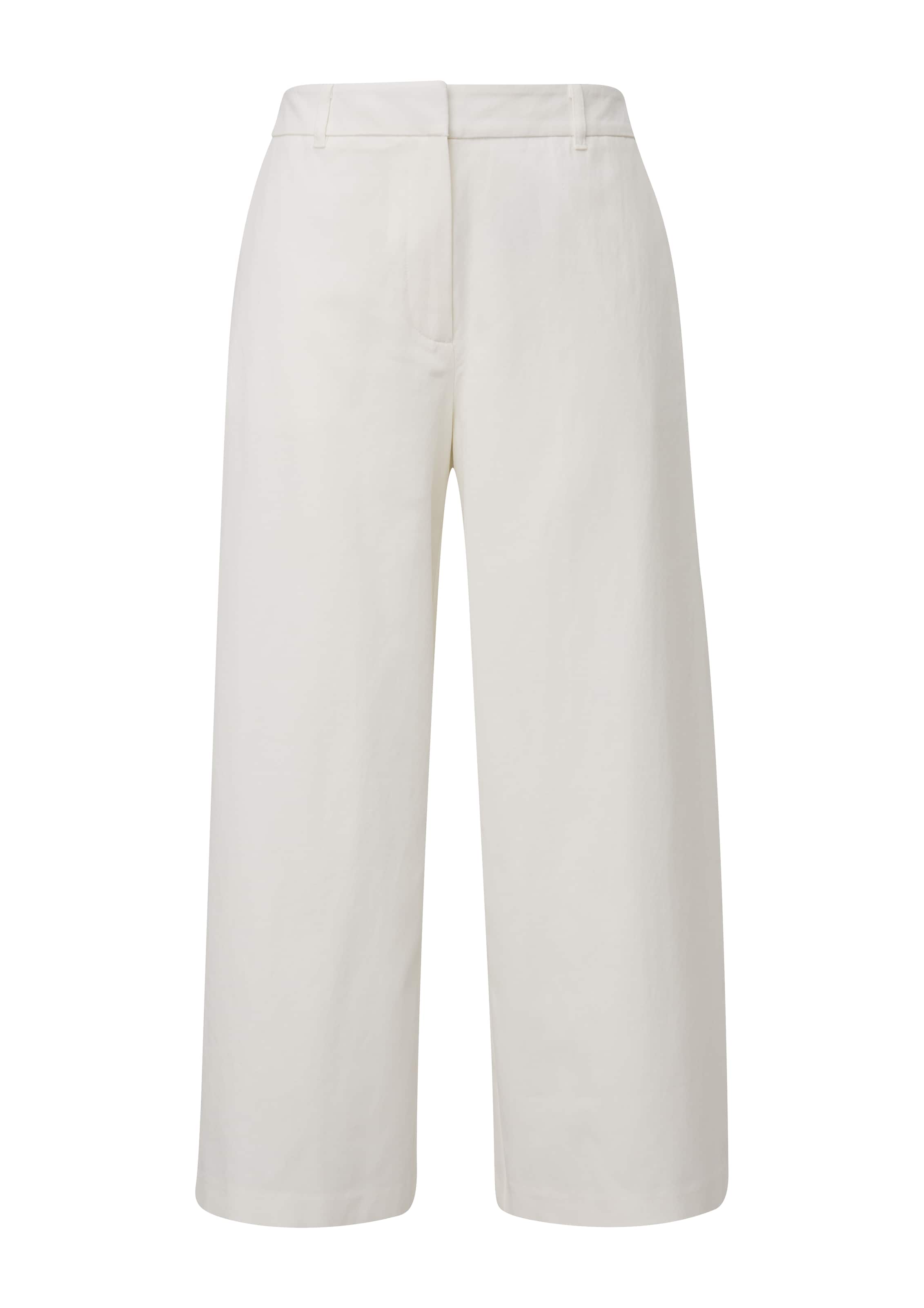 s.Oliver BLACK LABEL Široký strih Nohavice s pukmi - Béžová: predná strana