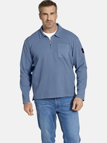 Charles Colby Sweatshirt ' Earl Vass ' in Blau: predná strana