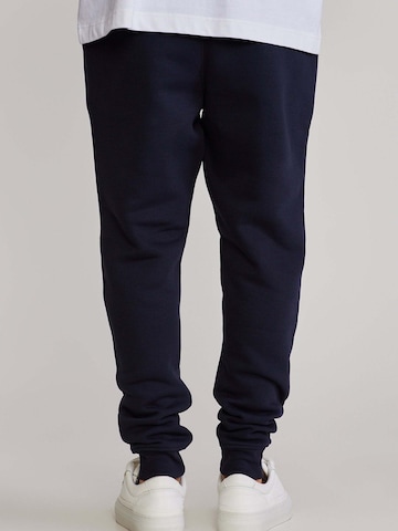 SikSilk Slimfit Sporthose 'Essentials' in Blau