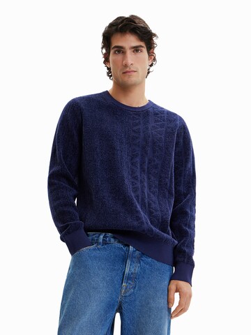 Desigual Sweater in Blue: front