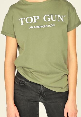 TOP GUN Shirt ' ' in Groen