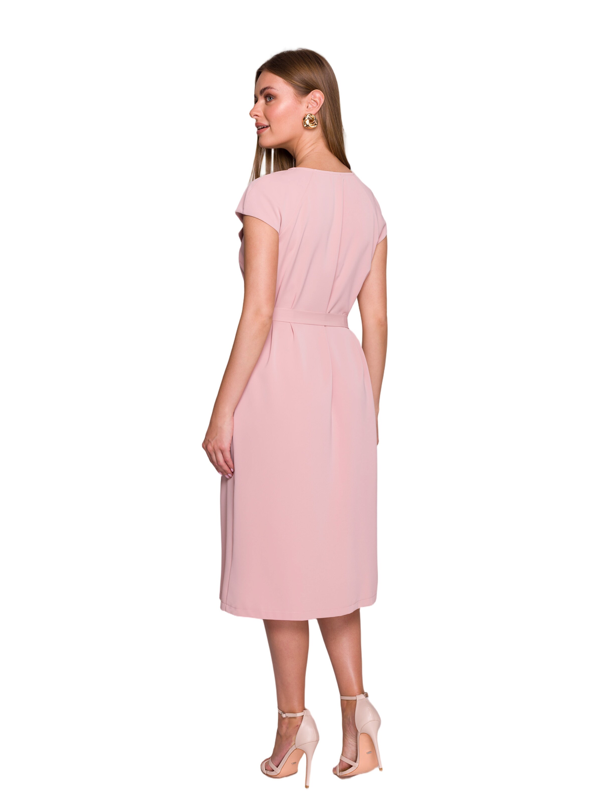 Stylove Šaty 'Sukienka z żabotem' – pink