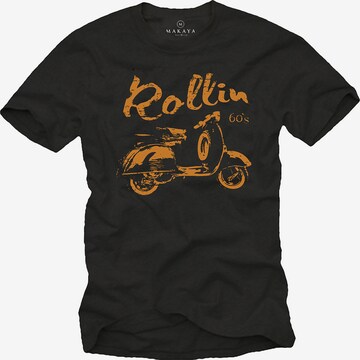MAKAYA Shirt 'Roller' in Black: front