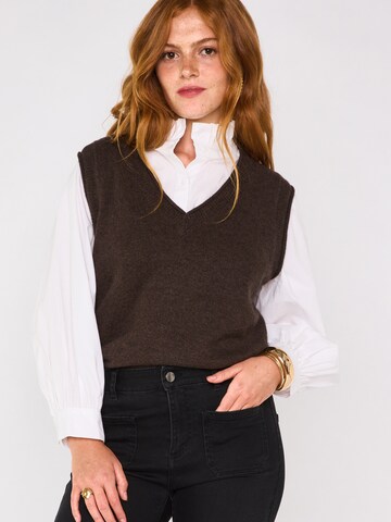 Maison 123 Pullover 'BASILE' in Braun: Vorderseite