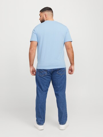 mėlyna Jack & Jones Plus Marškinėliai 'JJEPaulos'