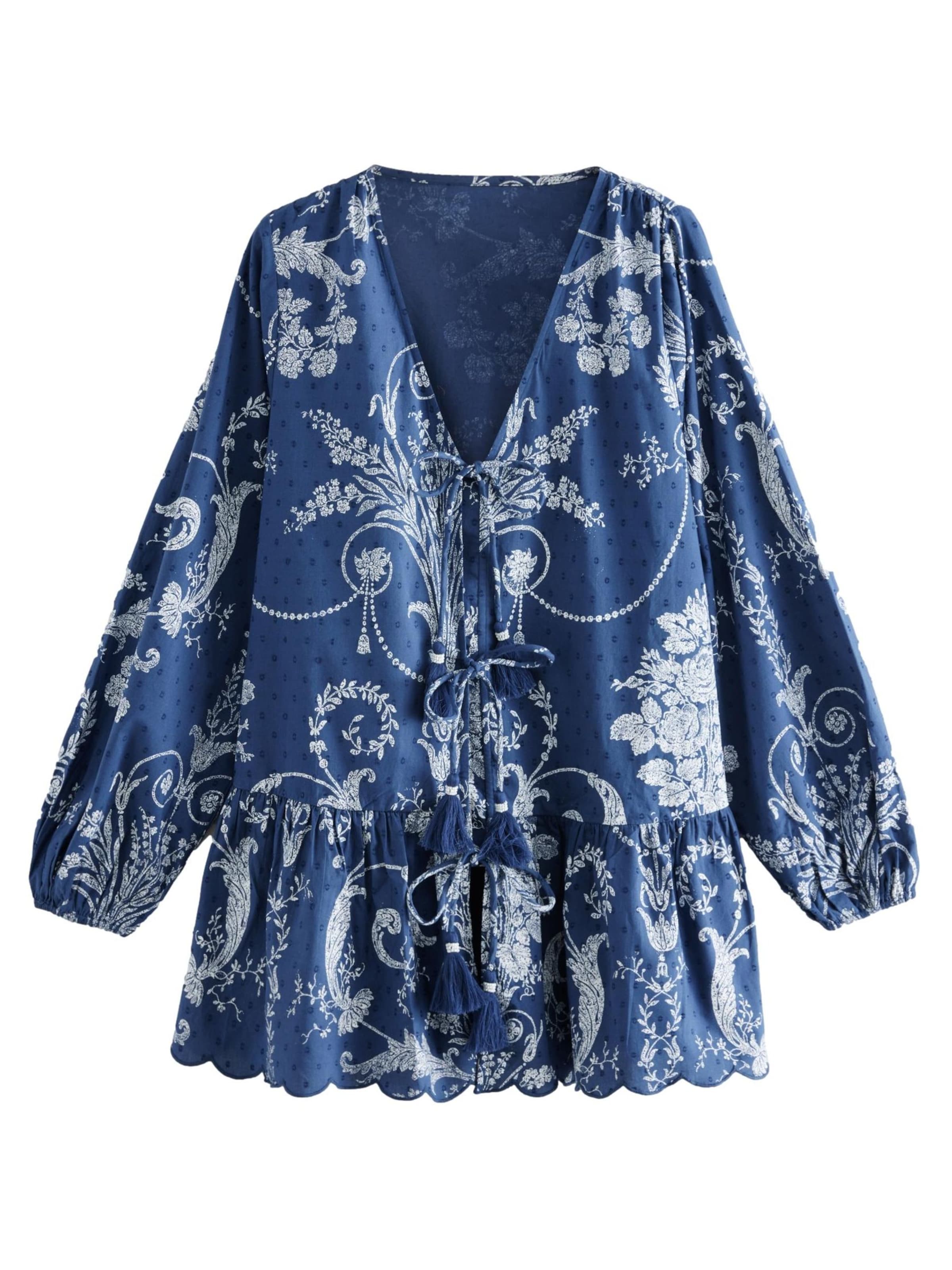 LAURA ASHLEY Beach Dress in Blue: front