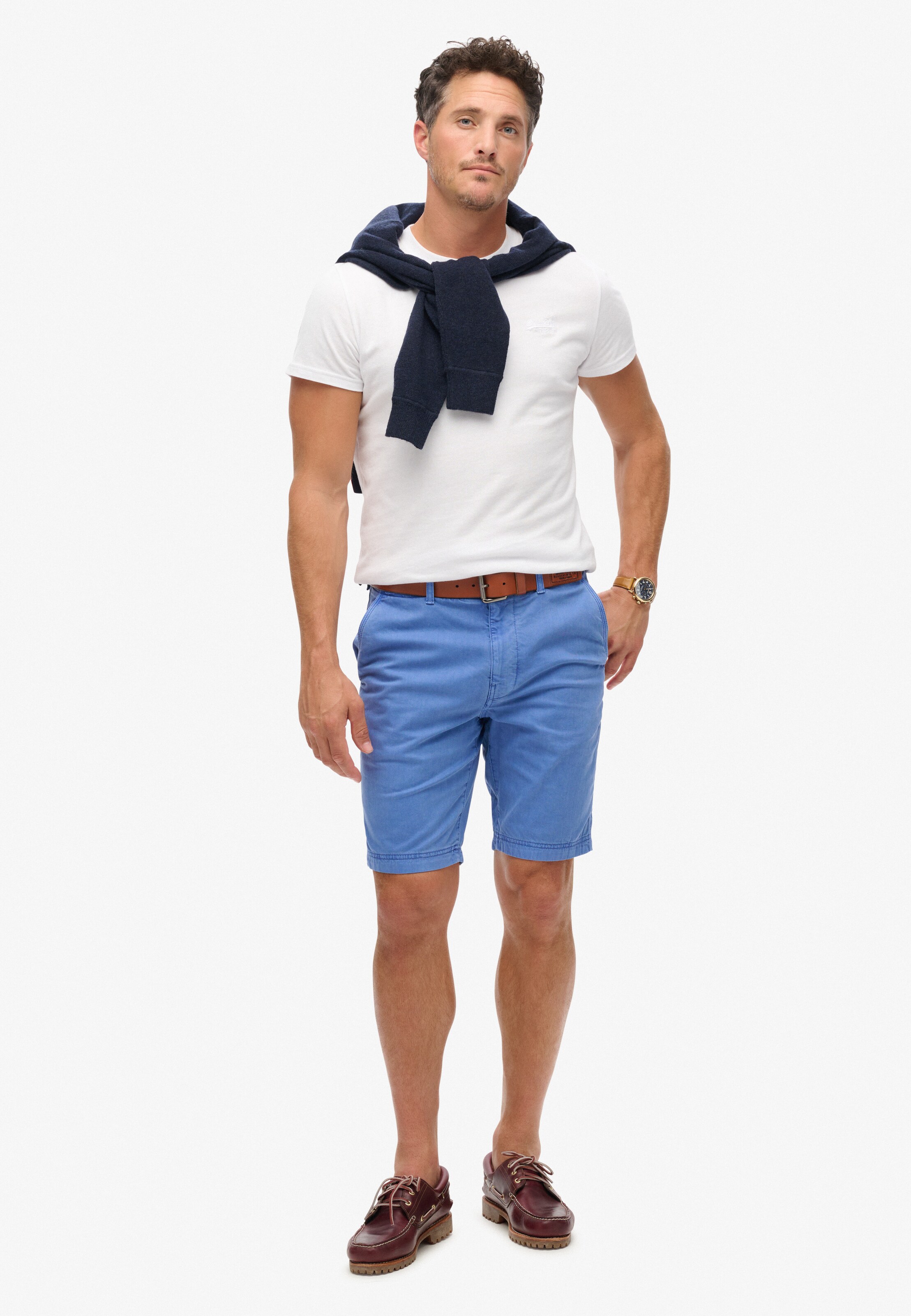 Superdry Regular Chino Pants in Blue