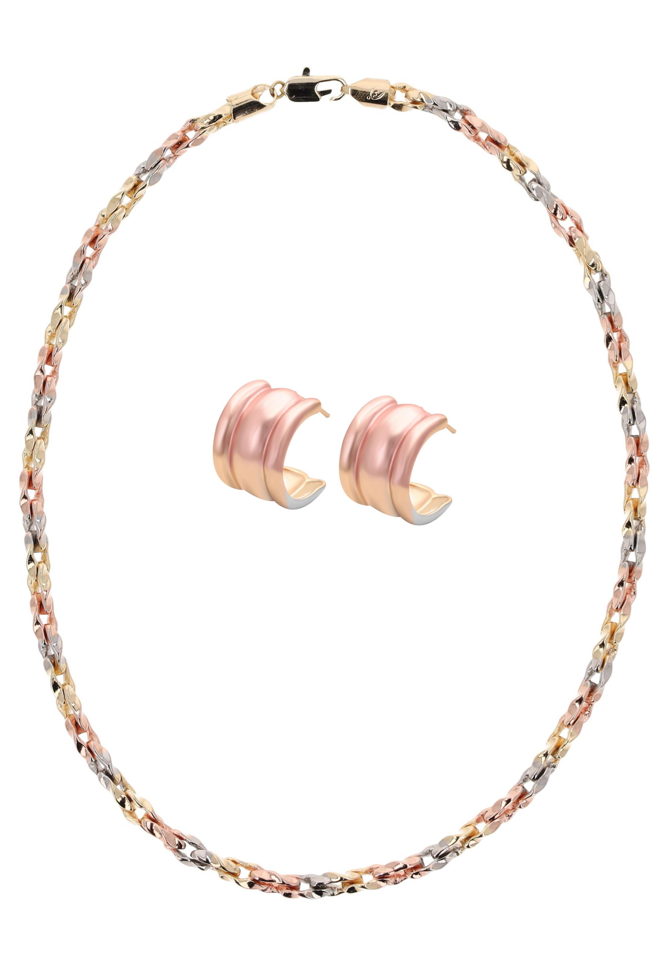 faina Jewelry Set in Gold: front