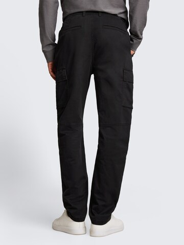 Regular Pantalon cargo TOM TAILOR DENIM en noir