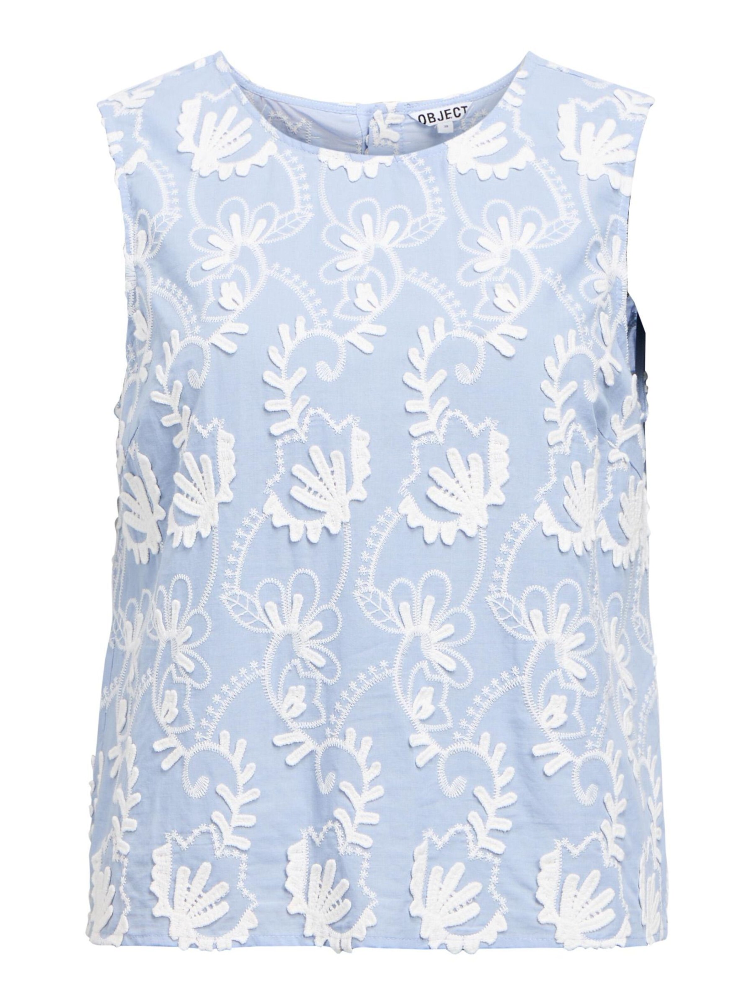 OBJECT Top in Blau: Vorderseite