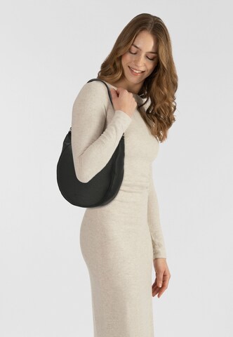 TOM TAILOR - Mala de ombro 'Dahlia' em preto