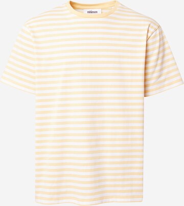 minimum T-shirt 'JANNUS' i gul: framsida