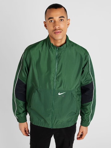 Nike Sportswear Демисезонная куртка 'AIR' в Зеленый: спереди