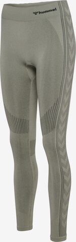 Hummel Skinny Sportbroek in Groen