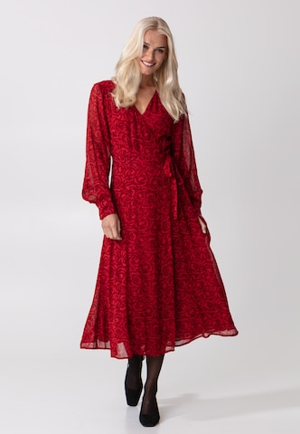 Indiska Košilové šaty 'Edla' – červená: přední strana