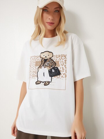 T-shirt Happiness İstanbul en beige