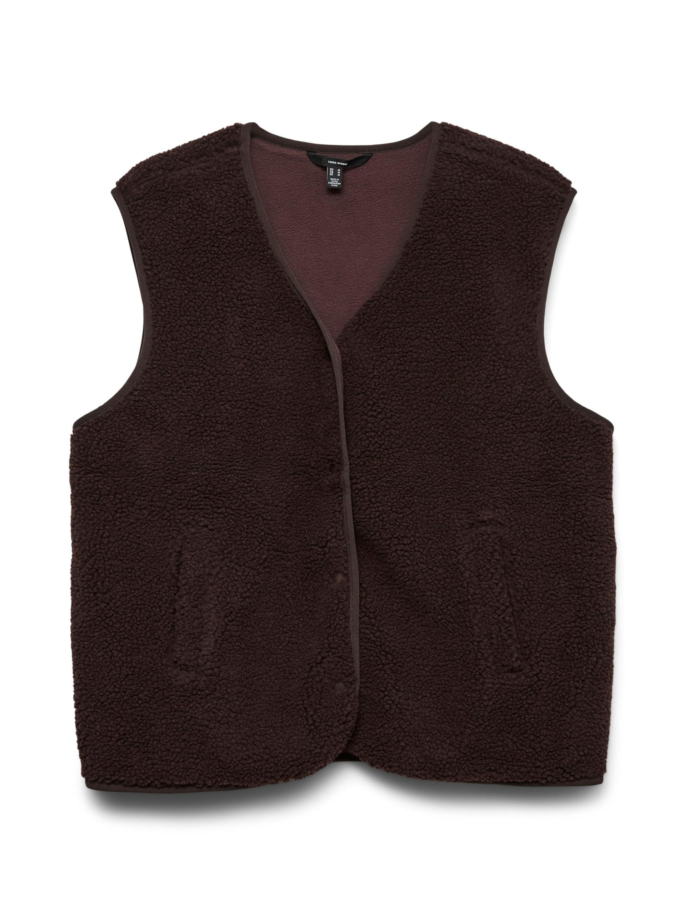 VERO MODA - Chaleco 'VMJOSEFINE' en marrón: frente