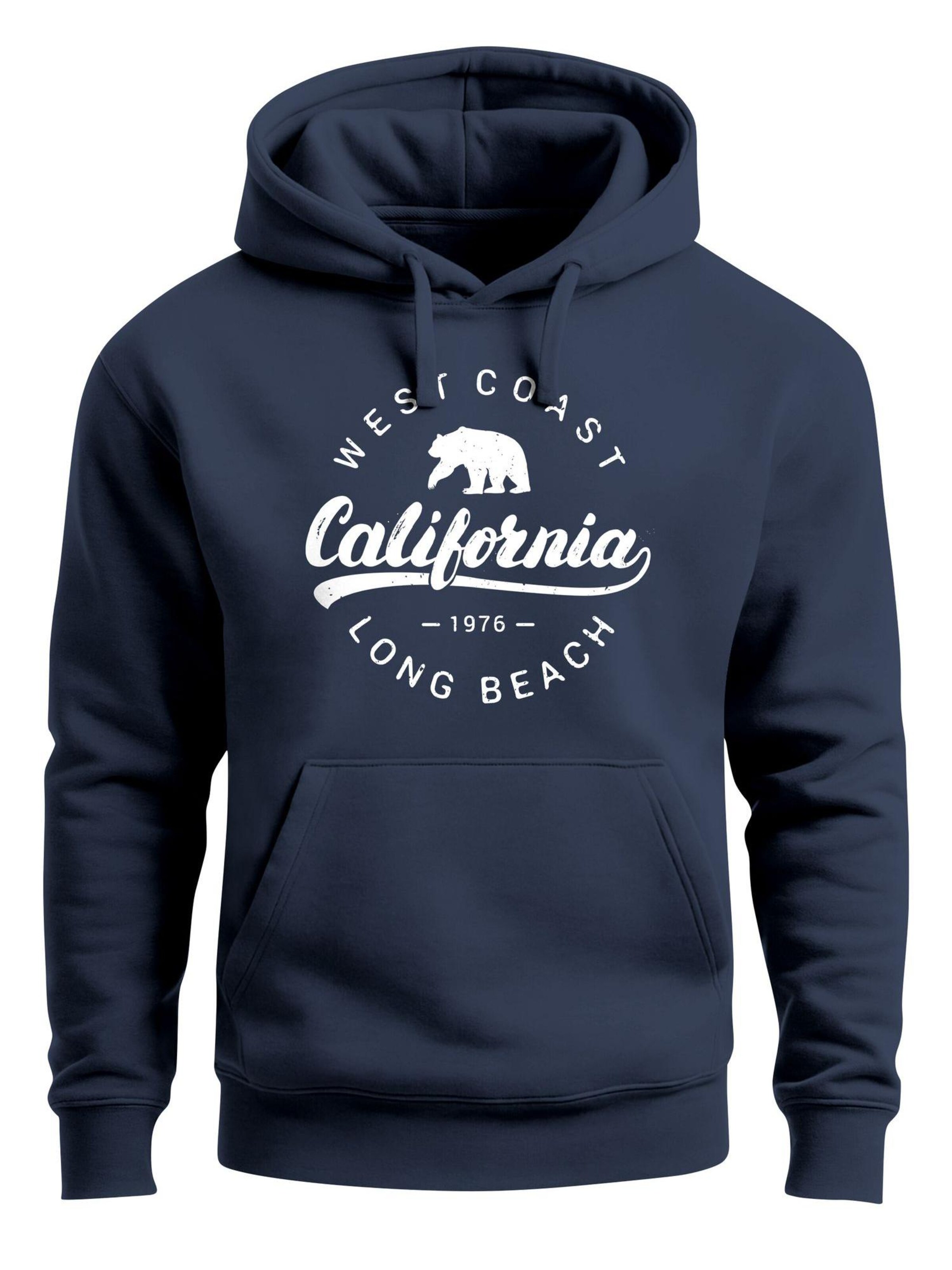 Neverless Sweatshirt 'Westcoast California' in Blue: front